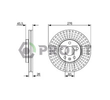 Тормозной диск Profit 5010-1869