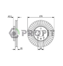 Гальмівний диск Profit 5010-1869