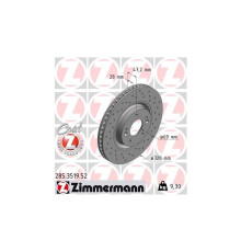 Гальмівний диск ZIMMERMANN 285.3519.52
