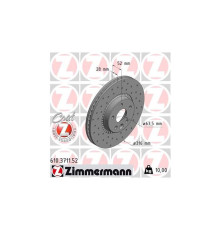 Гальмівний диск ZIMMERMANN 610.3711.52