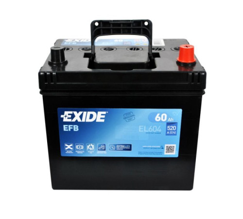 Акумулятор автомобільний EXIDE START-STOP EFB 60A (EL604)