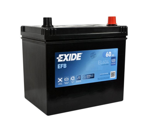 Акумулятор автомобільний EXIDE START-STOP EFB 60A (EL604)