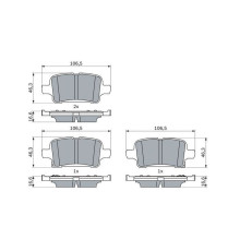 Гальмівні колодки Bosch 0 986 424 839