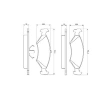 Тормозные колодки Bosch 0 986 466 402