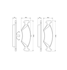 Гальмівні колодки Bosch 0 986 466 402