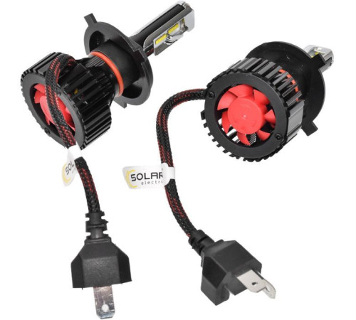 Автолампа SOLAR H4 12/24V 6500K 8000Lm 60W ZES Chip (8304)