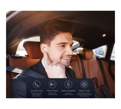 Навушники Tecno Minipods M1 Mono White (4895180759475)