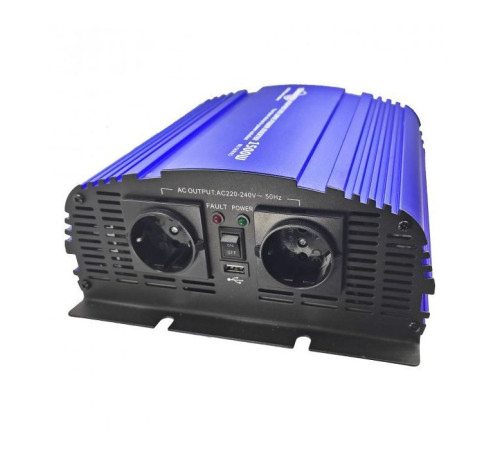 Автомобільний інвертор 12V/220V MS-1500 1800W, approximate sinusoid, USB, Shuko*2 Tommatech (29446)
