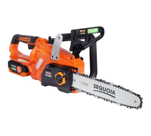 Цепная пила SEQUOIA 20, бесщит. двигатель, шина 30 см, АКБ 4 Ач и ЗУ, 3.2 кг (SBC2012BS-EV)