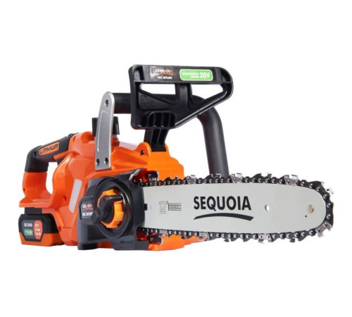Цепная пила SEQUOIA 20, бесщит. двигатель, шина 30 см, АКБ 4 Ач и ЗУ, 3.2 кг (SBC2012BS-EV)
