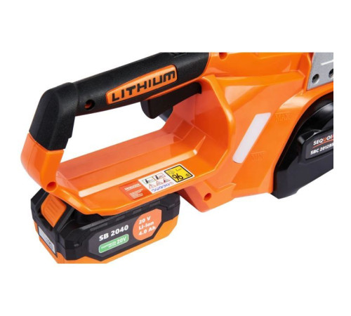 Цепная пила SEQUOIA 20, бесщит. двигатель, шина 30 см, АКБ 4 Ач и ЗУ, 3.2 кг (SBC2012BS-EV)