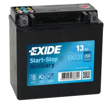 Акумулятор автомобільний EXIDE START STOP AUXILIARY 13Ah (+/-) (200CCA) (EK131)