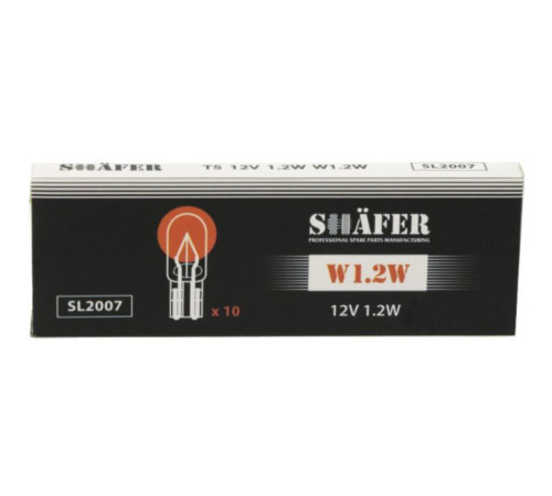 Автолампа SHAFER 12V1.2WW1.2W (SL2007)