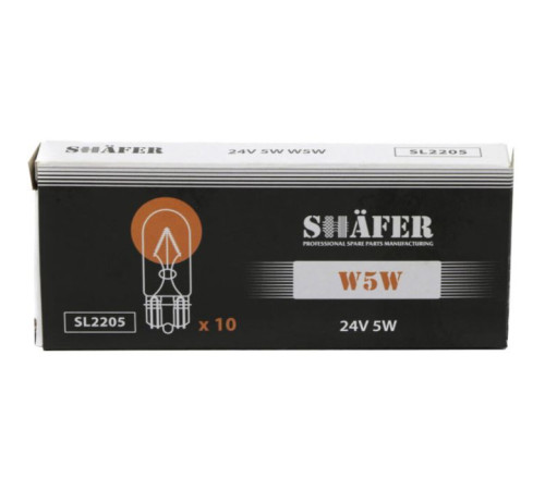 Автолампа SHAFER 24V5WW5W (SL2205)