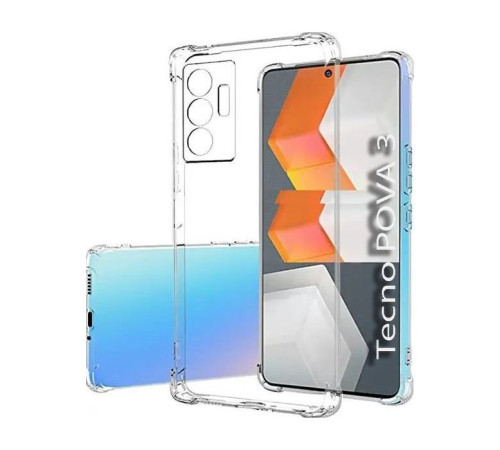 Чохол до мобільного телефона BeCover Anti-Shock Tecno POVA 3 (LF7n) Clear (708906)