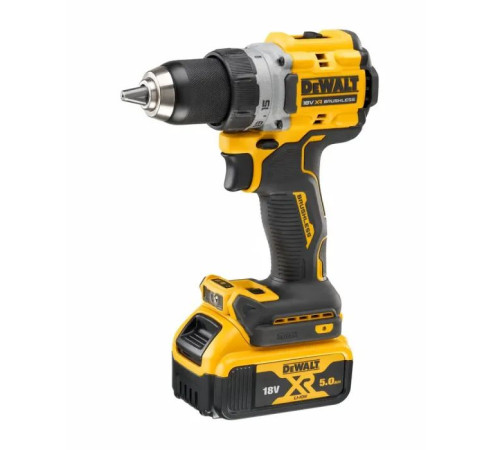 Шуруповерт DeWALT XR Li-Ion 18V 5Ah, 90 Нм, 0-650/0-2000 об/хв (DCD800P2T)