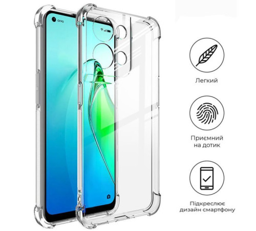Чохол до мобільного телефона BeCover Anti-Shock Oppo Reno8 Clear (709343)