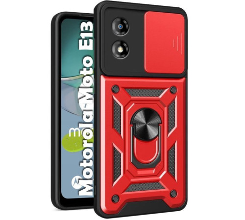 Чохол до мобільного телефона BeCover Military Motorola Moto E13 Red (709104)