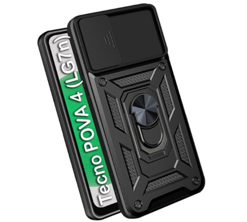 Чохол до мобільного телефона BeCover Military Tecno POVA 4 (LG7n) Black (709154)