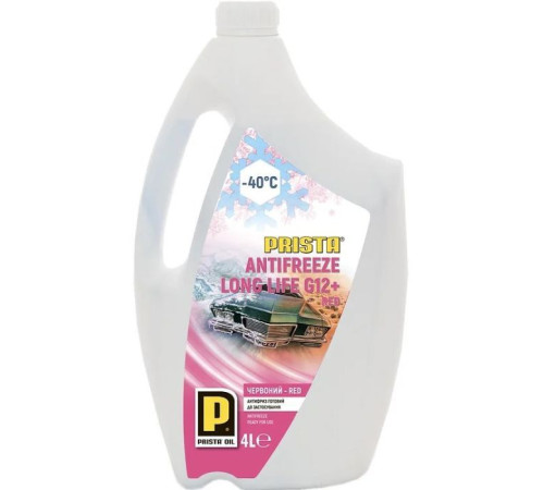 Антифриз PRISTA Long Life G12+ Red 4л (74618)