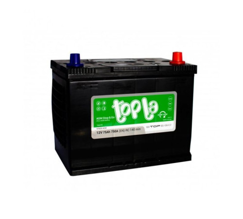 Акумулятор автомобільний Topla 75 Ah/12V AGM Euro Japan (114 120)