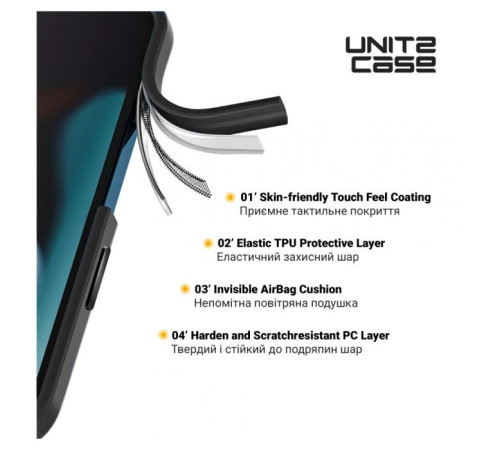 Чохол до мобільного телефона Armorstandart UNIT2 Apple iPhone 15 Pro Max Black (ARM69986)