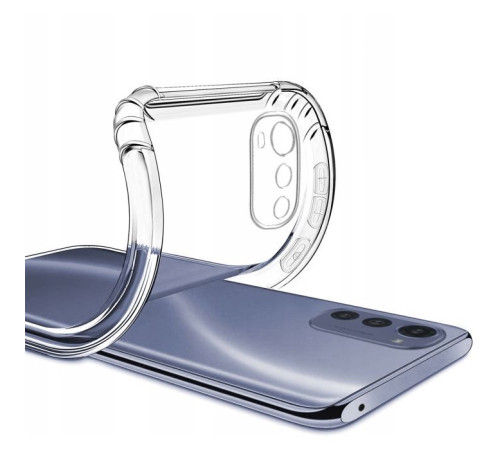 Чохол до мобільного телефона BeCover Anti-Shock Motorola Moto E32s Clear (709826)