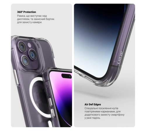 Чохол до мобільного телефона Armorstandart Clear Magsafe Apple iPhone 15 Pro Tansparent (ARM71051)
