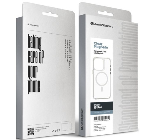 Чохол до мобільного телефона Armorstandart Clear Magsafe Apple iPhone 15 Pro Tansparent (ARM71051)