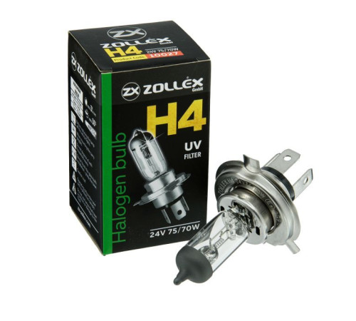 Автолампа Zollex H4 24V 75/70W 43T (2810024)