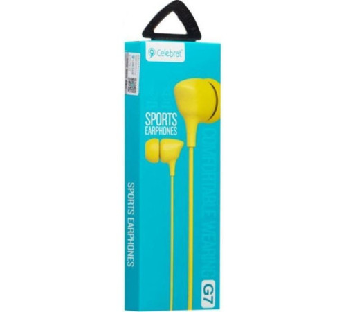 Навушники Celebrat G7 Yellow (714455)