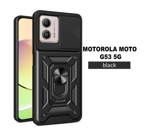 Чохол до мобільного телефона BeCover Military Motorola Moto G53 5G Black (709984)