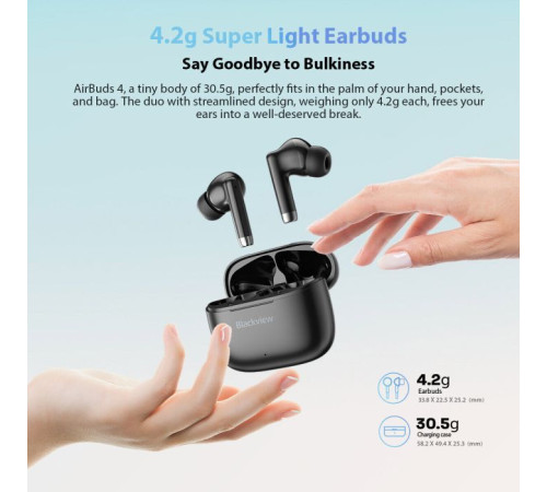 Наушники Blackview AirBuds 4 White (6931548312666)