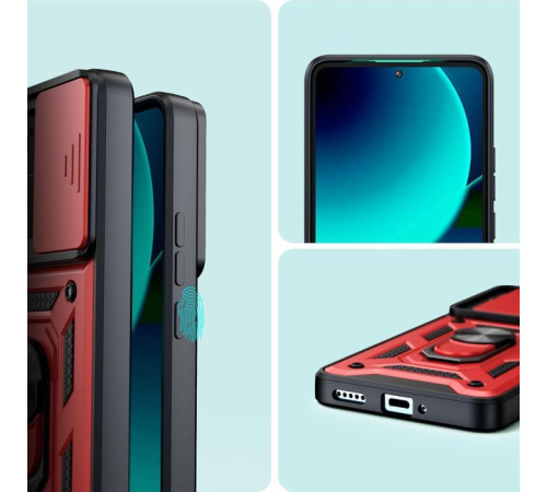 Чохол до мобільного телефона BeCover Military Xiaomi 13T/13T Pro Red (710560)