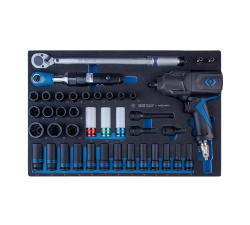 Набір інструментів KING TONY пневмогайковерт з принаддям 41 шт (9-44805AMPV)