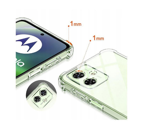 Чохол до мобільного телефона BeCover Anti-Shock Motorola Moto G54 / G54 Power Clear (710610)