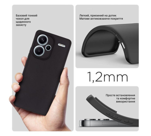 Чохол до мобільного телефона BeCover Xiaomi Redmi Note 13 Pro Plus 5G Black (710917)
