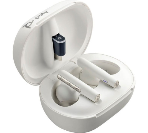Навушники Poly TWS Voyager Free 60+ Earbuds + BT700C + TSCHC White (7Y8G6AA)