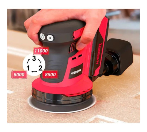 Шліфувальна машина HAISSER RO-118BS (без АКБ та ЗП) (130409)