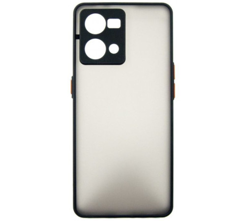 Чохол до мобільного телефона Dengos Kit for OPPO Reno 7 4g case + glass (Black) (DG-KM-32)