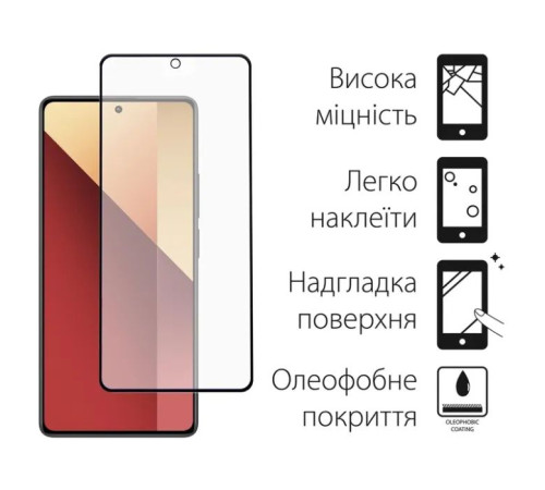 Чохол до мобільного телефона Dengos Kit for Xiaomi Redmi Note 13 Pro 4G case + glass (Purple) (DG-KM-64)