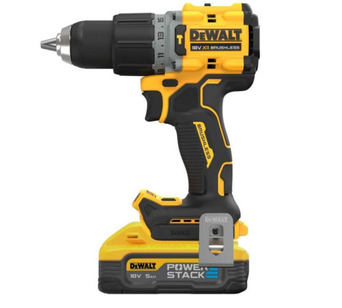 Шуруповерт DeWALT XR Li-Ion PowerStack 18 В, 2x5Ah, 90 Нм, 0-650/0-2000 об/хв, TSTAK (DCD805H2T)
