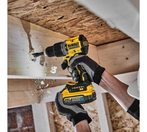 Шуруповерт DeWALT XR Li-Ion PowerStack 18 В, 2x5Ah, 90 Нм, 0-650/0-2000 об/хв, TSTAK (DCD805H2T)