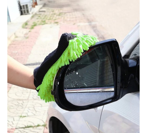 Автомобільна серветка ColorWay Рукавичка з мікрофібри для миття та полірування автомобіля, двостороння (CW-2417)