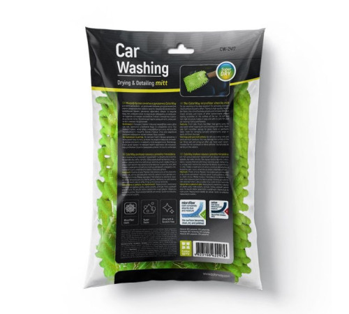 Автомобільна серветка ColorWay Рукавичка з мікрофібри для миття та полірування автомобіля, двостороння (CW-2417)
