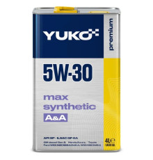 Моторна олива Yuko MAX SYNTHETIC A&A 5W-30 4л (4823110401521)