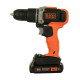 Шуруповерт Black&Decker 18 В, 1.5Ah, 45 Нм,0-360/0-1400 об/мин, 21000 уд/мин, 1.3 кг (BCD003C1)