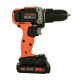 Шуруповерт Black&Decker 18 В, 1.5Ah, 45 Нм,0-360/0-1400 об/мин, 21000 уд/мин, 1.3 кг (BCD003C1)
