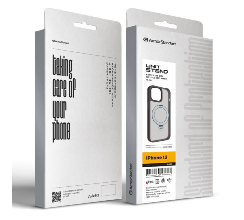 Чохол до мобільного телефона Armorstandart Unit Stand Apple iPhone 13 Black (ARM74893)