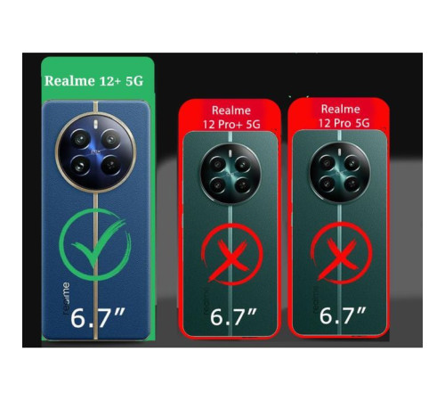 Чохол до мобільного телефона BeCover Realme 12 Plus Black (711183)